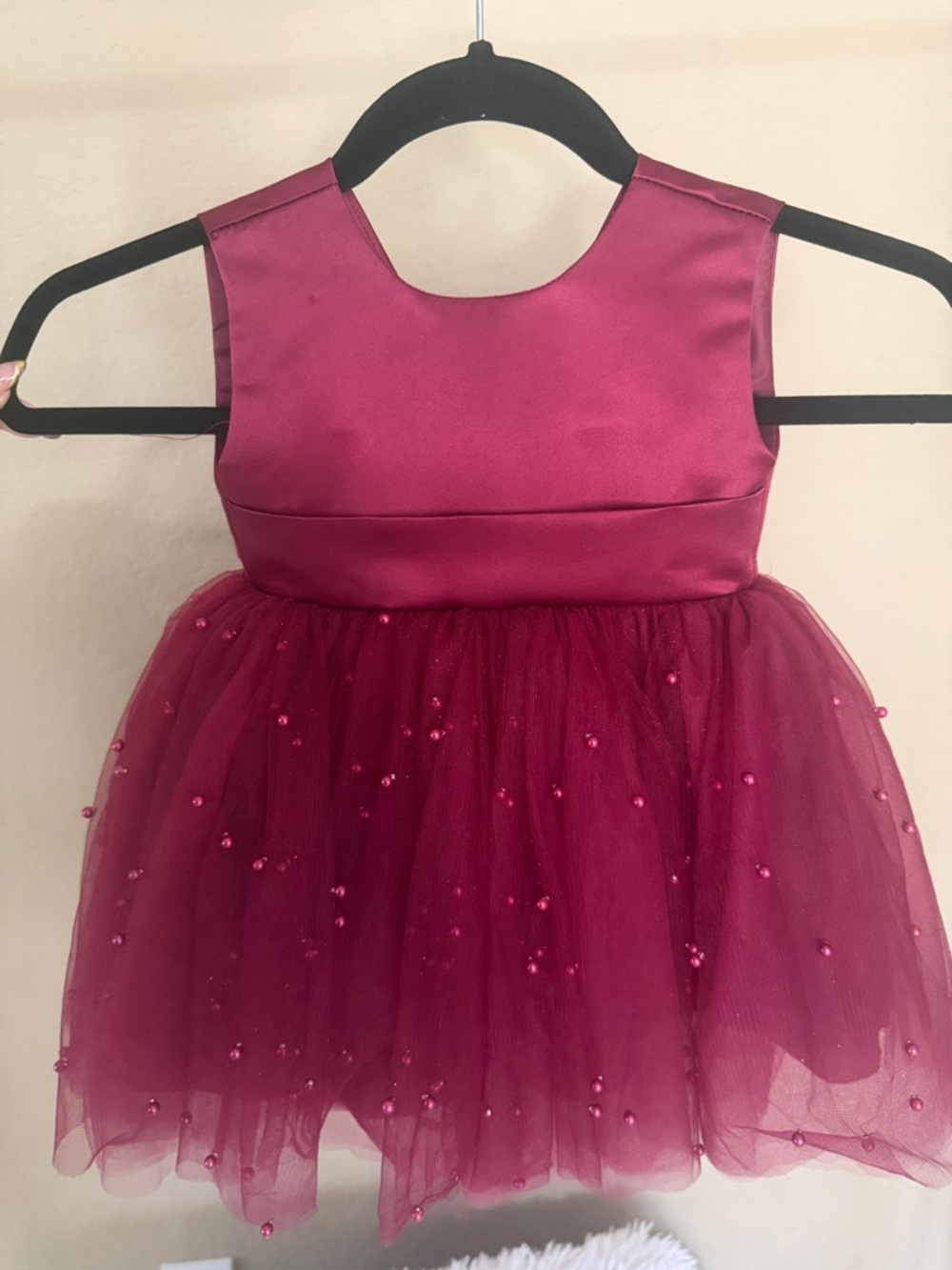 Girls' Fuchsia Party Tulle Dress